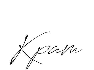 Also we have Kpam name is the best signature style. Create professional handwritten signature collection using Antro_Vectra autograph style. Kpam signature style 6 images and pictures png