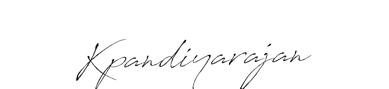 Design your own signature with our free online signature maker. With this signature software, you can create a handwritten (Antro_Vectra) signature for name Kpandiyarajan. Kpandiyarajan signature style 6 images and pictures png