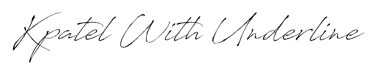 Create a beautiful signature design for name Kpatel With Underline. With this signature (Antro_Vectra) fonts, you can make a handwritten signature for free. Kpatel With Underline signature style 6 images and pictures png