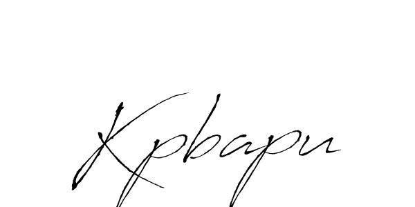 Design your own signature with our free online signature maker. With this signature software, you can create a handwritten (Antro_Vectra) signature for name Kpbapu. Kpbapu signature style 6 images and pictures png