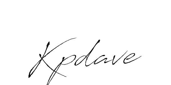 Make a beautiful signature design for name Kpdave. With this signature (Antro_Vectra) style, you can create a handwritten signature for free. Kpdave signature style 6 images and pictures png