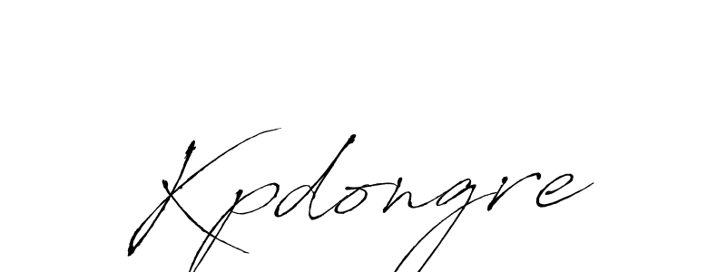 Design your own signature with our free online signature maker. With this signature software, you can create a handwritten (Antro_Vectra) signature for name Kpdongre. Kpdongre signature style 6 images and pictures png