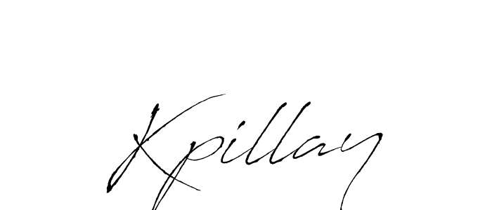 How to make Kpillay name signature. Use Antro_Vectra style for creating short signs online. This is the latest handwritten sign. Kpillay signature style 6 images and pictures png