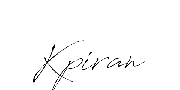 Antro_Vectra is a professional signature style that is perfect for those who want to add a touch of class to their signature. It is also a great choice for those who want to make their signature more unique. Get Kpiran name to fancy signature for free. Kpiran signature style 6 images and pictures png