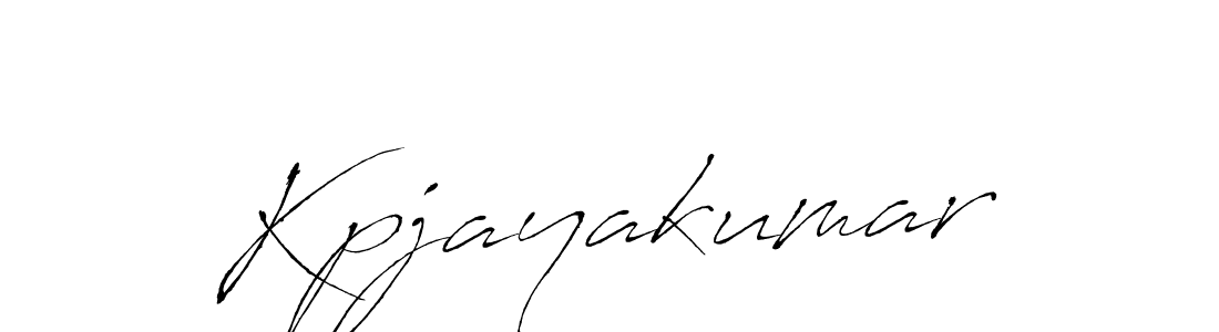 Kpjayakumar stylish signature style. Best Handwritten Sign (Antro_Vectra) for my name. Handwritten Signature Collection Ideas for my name Kpjayakumar. Kpjayakumar signature style 6 images and pictures png