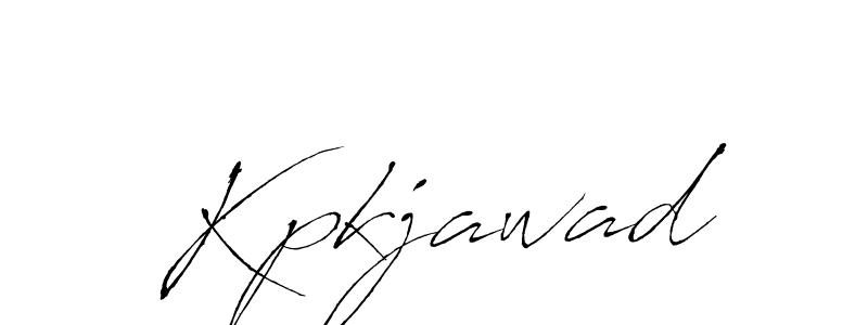 Use a signature maker to create a handwritten signature online. With this signature software, you can design (Antro_Vectra) your own signature for name Kpkjawad. Kpkjawad signature style 6 images and pictures png