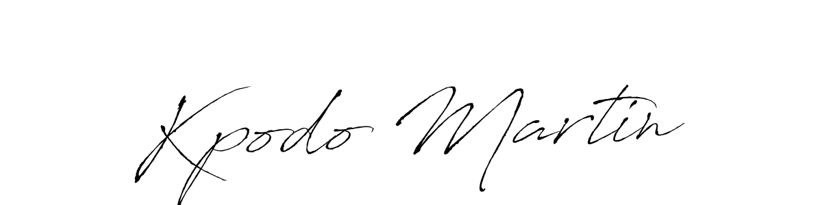 Design your own signature with our free online signature maker. With this signature software, you can create a handwritten (Antro_Vectra) signature for name Kpodo Martin. Kpodo Martin signature style 6 images and pictures png