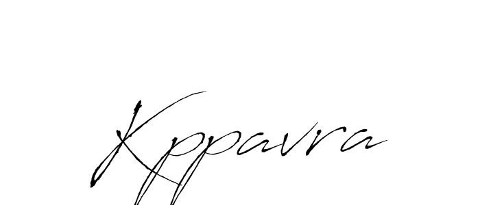 How to make Kppavra signature? Antro_Vectra is a professional autograph style. Create handwritten signature for Kppavra name. Kppavra signature style 6 images and pictures png