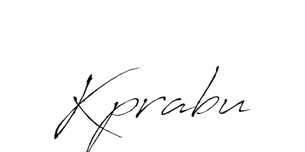 How to make Kprabu name signature. Use Antro_Vectra style for creating short signs online. This is the latest handwritten sign. Kprabu signature style 6 images and pictures png