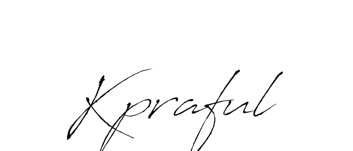 Make a short Kpraful signature style. Manage your documents anywhere anytime using Antro_Vectra. Create and add eSignatures, submit forms, share and send files easily. Kpraful signature style 6 images and pictures png