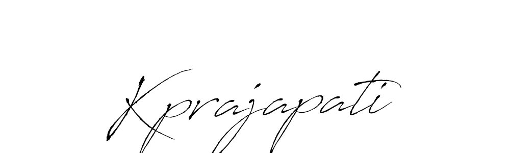 Make a beautiful signature design for name Kprajapati. With this signature (Antro_Vectra) style, you can create a handwritten signature for free. Kprajapati signature style 6 images and pictures png
