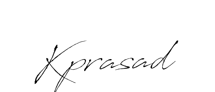 Design your own signature with our free online signature maker. With this signature software, you can create a handwritten (Antro_Vectra) signature for name Kprasad. Kprasad signature style 6 images and pictures png