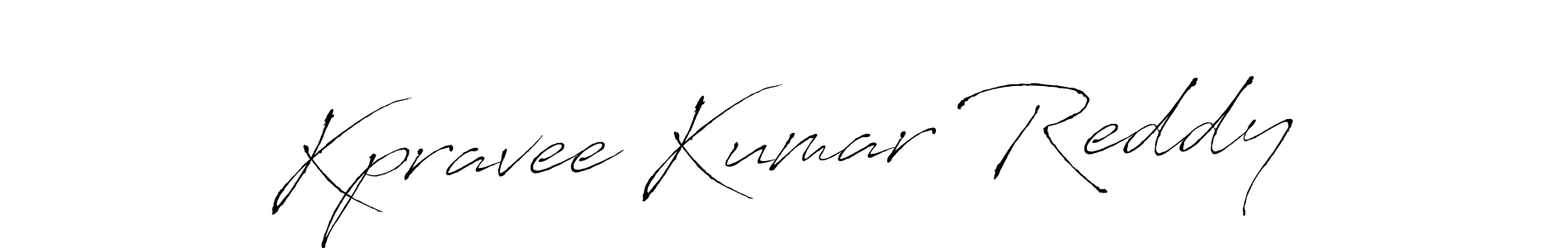Antro_Vectra is a professional signature style that is perfect for those who want to add a touch of class to their signature. It is also a great choice for those who want to make their signature more unique. Get Kpravee Kumar Reddy name to fancy signature for free. Kpravee Kumar Reddy signature style 6 images and pictures png