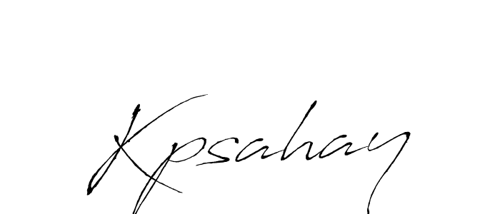 Similarly Antro_Vectra is the best handwritten signature design. Signature creator online .You can use it as an online autograph creator for name Kpsahay. Kpsahay signature style 6 images and pictures png