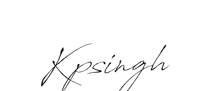 Also we have Kpsingh name is the best signature style. Create professional handwritten signature collection using Antro_Vectra autograph style. Kpsingh signature style 6 images and pictures png