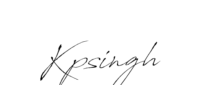 Kpsingh stylish signature style. Best Handwritten Sign (Antro_Vectra) for my name. Handwritten Signature Collection Ideas for my name Kpsingh. Kpsingh signature style 6 images and pictures png