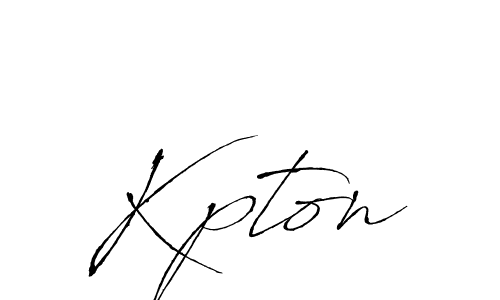 Use a signature maker to create a handwritten signature online. With this signature software, you can design (Antro_Vectra) your own signature for name Kpton. Kpton signature style 6 images and pictures png