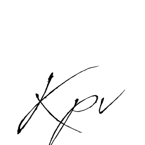 Make a beautiful signature design for name Kpv. With this signature (Antro_Vectra) style, you can create a handwritten signature for free. Kpv signature style 6 images and pictures png