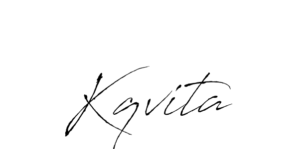Create a beautiful signature design for name Kqvita. With this signature (Antro_Vectra) fonts, you can make a handwritten signature for free. Kqvita signature style 6 images and pictures png