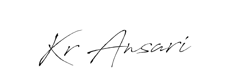 You should practise on your own different ways (Antro_Vectra) to write your name (Kr Ansari) in signature. don't let someone else do it for you. Kr Ansari signature style 6 images and pictures png