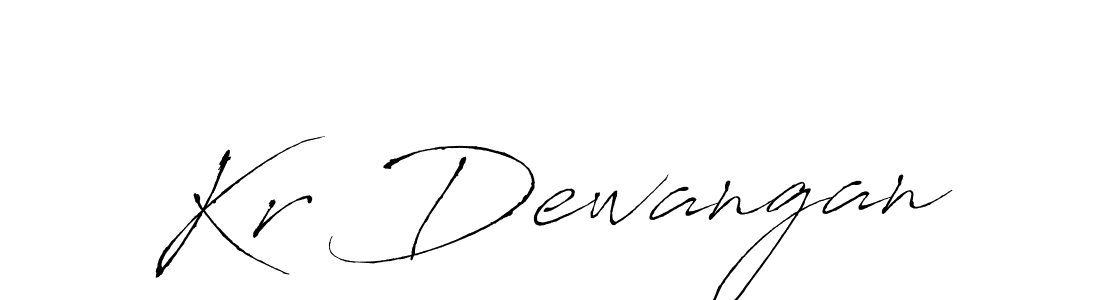 Kr Dewangan stylish signature style. Best Handwritten Sign (Antro_Vectra) for my name. Handwritten Signature Collection Ideas for my name Kr Dewangan. Kr Dewangan signature style 6 images and pictures png