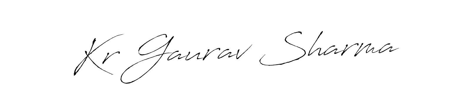Make a beautiful signature design for name Kr Gaurav Sharma. Use this online signature maker to create a handwritten signature for free. Kr Gaurav Sharma signature style 6 images and pictures png