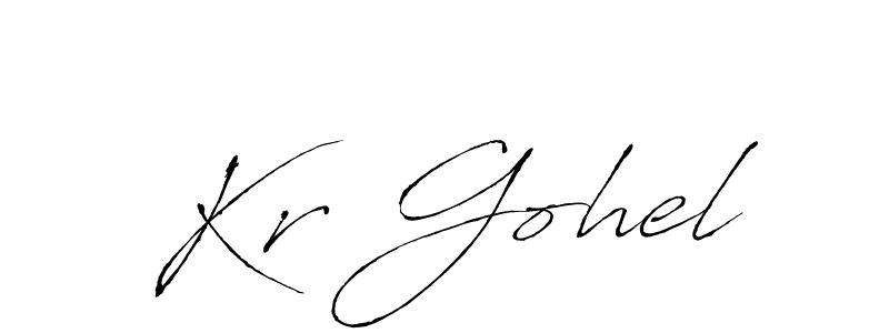 You can use this online signature creator to create a handwritten signature for the name Kr Gohel. This is the best online autograph maker. Kr Gohel signature style 6 images and pictures png