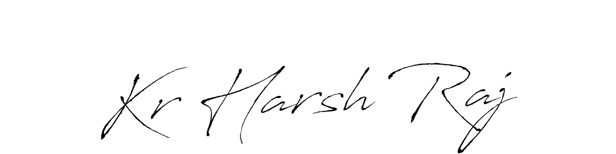 Once you've used our free online signature maker to create your best signature Antro_Vectra style, it's time to enjoy all of the benefits that Kr Harsh Raj name signing documents. Kr Harsh Raj signature style 6 images and pictures png