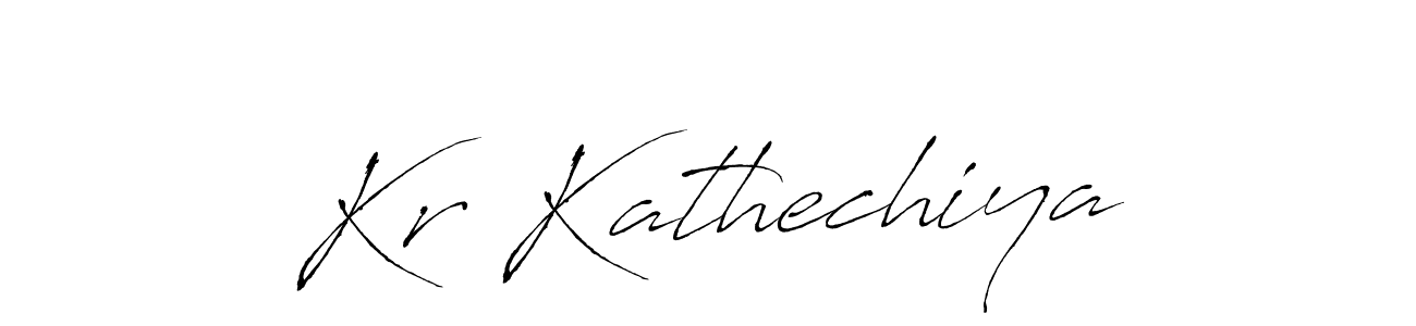 How to make Kr Kathechiya name signature. Use Antro_Vectra style for creating short signs online. This is the latest handwritten sign. Kr Kathechiya signature style 6 images and pictures png
