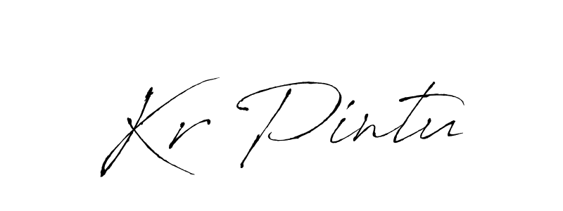 Antro_Vectra is a professional signature style that is perfect for those who want to add a touch of class to their signature. It is also a great choice for those who want to make their signature more unique. Get Kr Pintu name to fancy signature for free. Kr Pintu signature style 6 images and pictures png