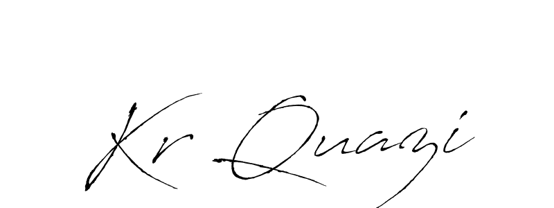 Kr Quazi stylish signature style. Best Handwritten Sign (Antro_Vectra) for my name. Handwritten Signature Collection Ideas for my name Kr Quazi. Kr Quazi signature style 6 images and pictures png