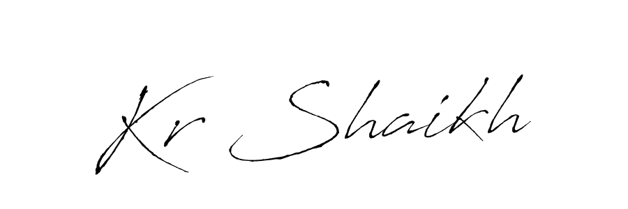 Use a signature maker to create a handwritten signature online. With this signature software, you can design (Antro_Vectra) your own signature for name Kr Shaikh. Kr Shaikh signature style 6 images and pictures png