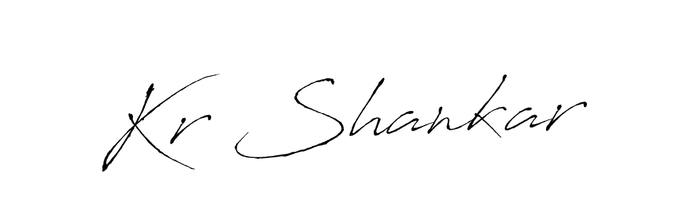 How to make Kr Shankar name signature. Use Antro_Vectra style for creating short signs online. This is the latest handwritten sign. Kr Shankar signature style 6 images and pictures png