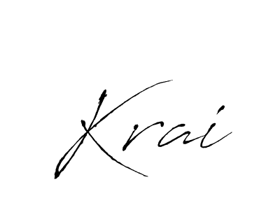 You should practise on your own different ways (Antro_Vectra) to write your name (Krai) in signature. don't let someone else do it for you. Krai signature style 6 images and pictures png