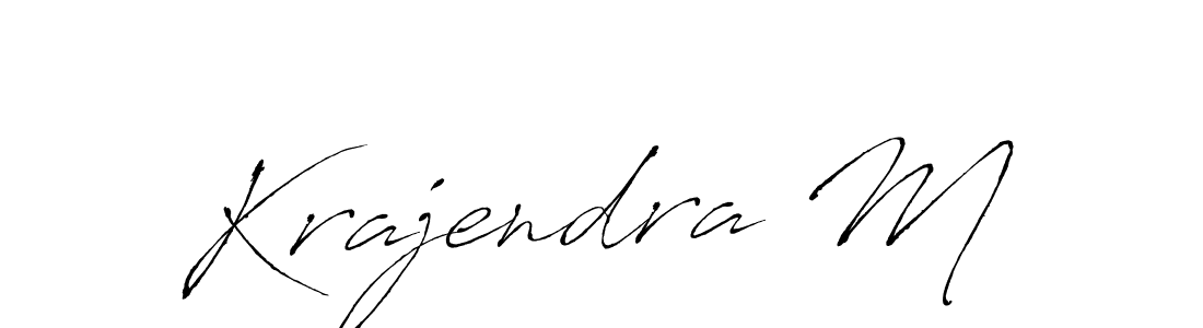 Also we have Krajendra M name is the best signature style. Create professional handwritten signature collection using Antro_Vectra autograph style. Krajendra M signature style 6 images and pictures png