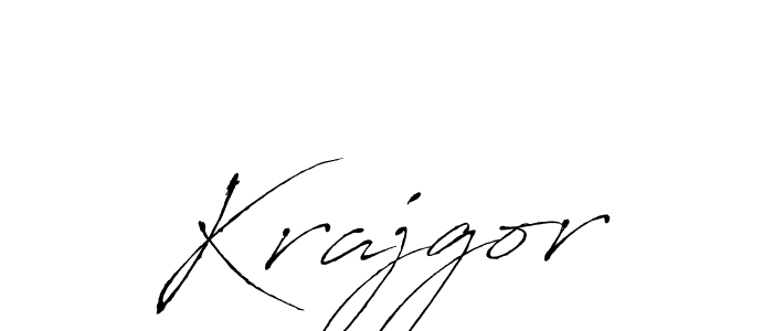 How to make Krajgor signature? Antro_Vectra is a professional autograph style. Create handwritten signature for Krajgor name. Krajgor signature style 6 images and pictures png