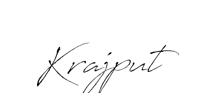 Krajput stylish signature style. Best Handwritten Sign (Antro_Vectra) for my name. Handwritten Signature Collection Ideas for my name Krajput. Krajput signature style 6 images and pictures png