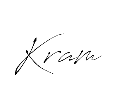 Use a signature maker to create a handwritten signature online. With this signature software, you can design (Antro_Vectra) your own signature for name Kram. Kram signature style 6 images and pictures png