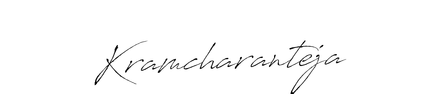 It looks lik you need a new signature style for name Kramcharanteja. Design unique handwritten (Antro_Vectra) signature with our free signature maker in just a few clicks. Kramcharanteja signature style 6 images and pictures png