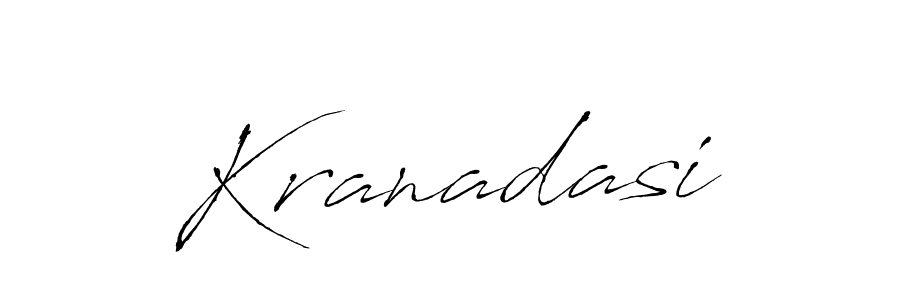 How to make Kranadasi signature? Antro_Vectra is a professional autograph style. Create handwritten signature for Kranadasi name. Kranadasi signature style 6 images and pictures png