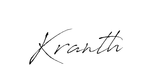 How to make Kranth signature? Antro_Vectra is a professional autograph style. Create handwritten signature for Kranth name. Kranth signature style 6 images and pictures png