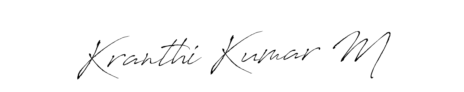 Also we have Kranthi Kumar M name is the best signature style. Create professional handwritten signature collection using Antro_Vectra autograph style. Kranthi Kumar M signature style 6 images and pictures png