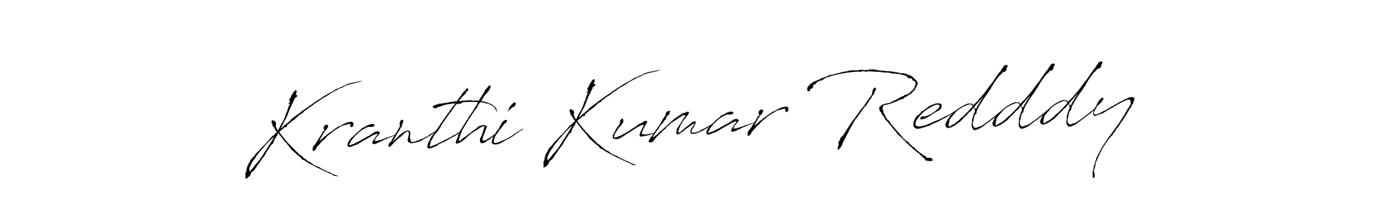 Also we have Kranthi Kumar Redddy name is the best signature style. Create professional handwritten signature collection using Antro_Vectra autograph style. Kranthi Kumar Redddy signature style 6 images and pictures png