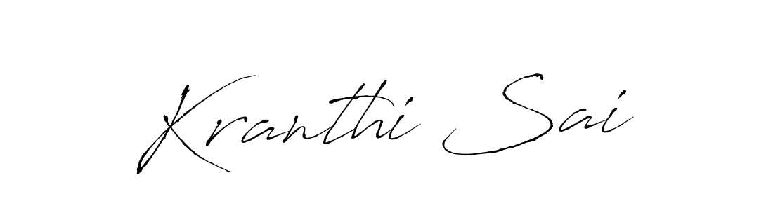 You should practise on your own different ways (Antro_Vectra) to write your name (Kranthi Sai) in signature. don't let someone else do it for you. Kranthi Sai signature style 6 images and pictures png