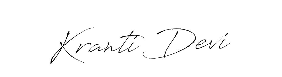 Make a beautiful signature design for name Kranti Devi. Use this online signature maker to create a handwritten signature for free. Kranti Devi signature style 6 images and pictures png