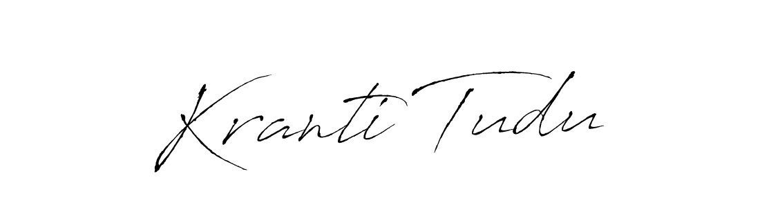 Similarly Antro_Vectra is the best handwritten signature design. Signature creator online .You can use it as an online autograph creator for name Kranti Tudu. Kranti Tudu signature style 6 images and pictures png