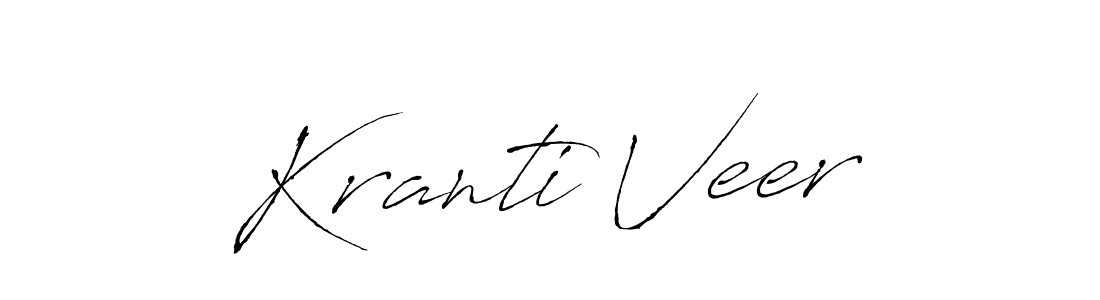 Kranti Veer stylish signature style. Best Handwritten Sign (Antro_Vectra) for my name. Handwritten Signature Collection Ideas for my name Kranti Veer. Kranti Veer signature style 6 images and pictures png