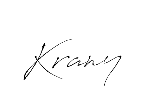 Create a beautiful signature design for name Krany. With this signature (Antro_Vectra) fonts, you can make a handwritten signature for free. Krany signature style 6 images and pictures png