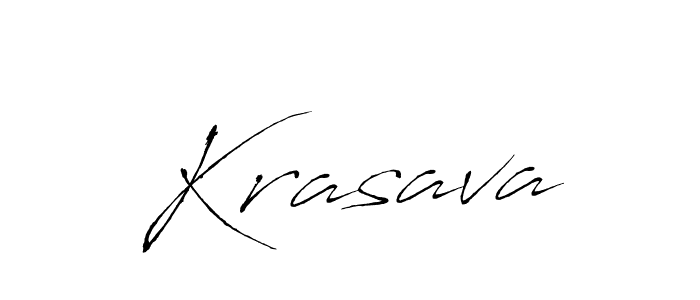 Antro_Vectra is a professional signature style that is perfect for those who want to add a touch of class to their signature. It is also a great choice for those who want to make their signature more unique. Get Krasava name to fancy signature for free. Krasava signature style 6 images and pictures png