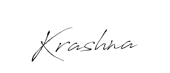 Make a beautiful signature design for name Krashna. With this signature (Antro_Vectra) style, you can create a handwritten signature for free. Krashna signature style 6 images and pictures png